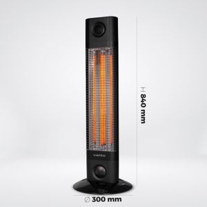 CALEFACTOR PORTATIL CH1800 RT NEGRO