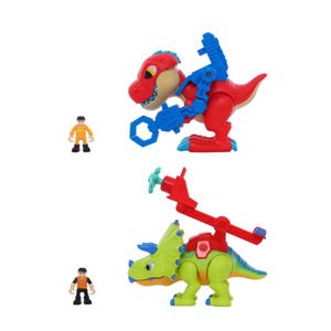 Juguete Dino Troop Kids Dinosaurios Triceraptor Y T-Rex Con Figura