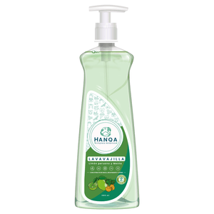 Lavavajilla Líquido HANQA Limón Peruano y Menta Botella 1L