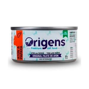 Comida húmeda para gatos Origens Filete de Atún & Papaya 85 gr