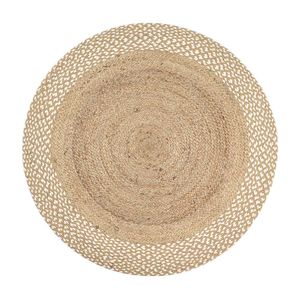 Alfombra de exterior trenzado redondo 90cm
