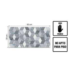 Pared Materium Rombus Cement Brillo 30x60cm 1.62m2