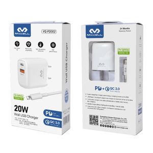 Cargador para celular 20w Qc3.0 + Cable Lightning Miccell