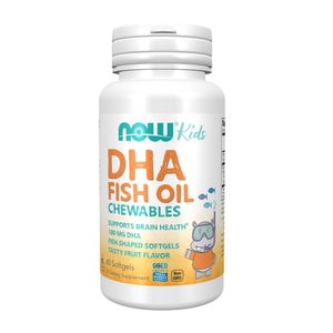 DHA sabor a frutas  Now Foods x 60 cápsulas