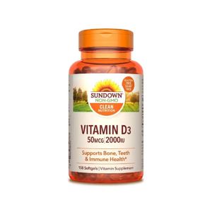 Vitamina D3  Sundown x 150 cápsulas