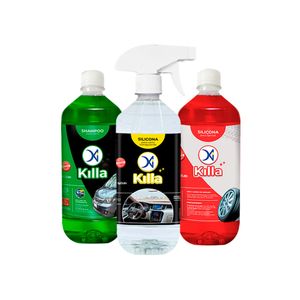 Pack KILLA Shampoo-Silicona-Abrillantador 1 Litro
