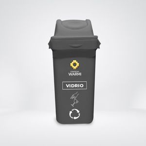 Tacho Modelo Ecoplast Vaivén WARMI 55L Gris Vidrio