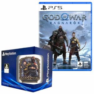 God Of War Ragnarok y Playstation 5 + Taza 2