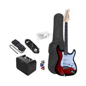 Guitarra Eléctrica Strato Redburst con Amplificador Joyo 10W