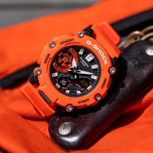Reloj Casio G-Shock Carbon Core GA2200M-4A Digital Analógico Naranja