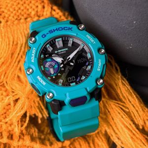 Reloj Casio G-Shock Carbon Core GA2200-2A Digital Analógico Turquesa