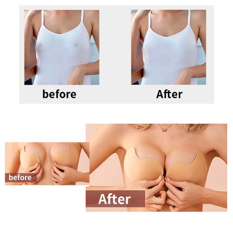 Brasier Invisible con Levantador y Ajustador Sosten Push Up Copa C Talla M Real Plaza