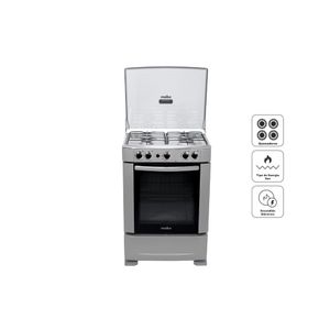 Cocina Mabe CMP6012AG0 a Gas de Pie 60 cm 4 Quemadores Silver