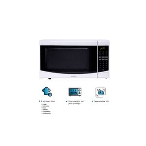 Horno Mabe HMM20PEB Microondas 20 Litros Blanco