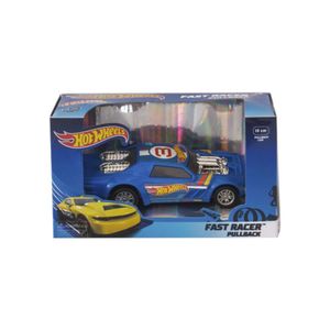 Carro Hot Wheels Pullback 13Cm Azul W2