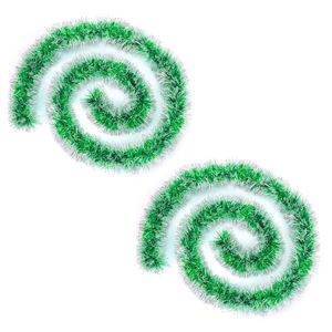 Guirnaldas de Navidad Decorativas Verdes 200cm  x2