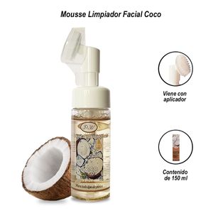 Mousse de Limpieza Facial de Coco con Aplicador