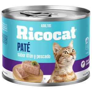 Comida para Perros RICOCAT Adulto Todas las Razas Atún y Pescado Lata 180g