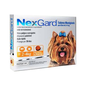 Antipulgas para Perros Nexgard de 2 a 4 Kg x 3 Tabletas