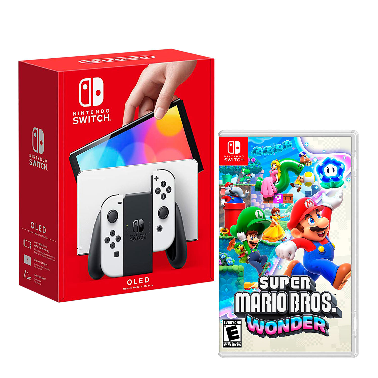  Nintendo Switch Modelo OLED con consola Joy-Con blanca  (Disponibles en cantidades limitadas) : Videojuegos