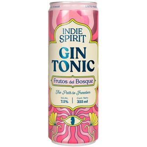 Gin Tonic INDIE SPIRIT RTD Frutos del Bosque Lata 355ml