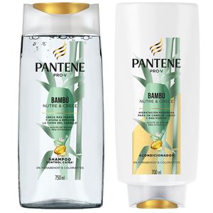 Pack PANTENE Shampoo Bambú 750ml + Acondicionador Bambú Frasco 700ml