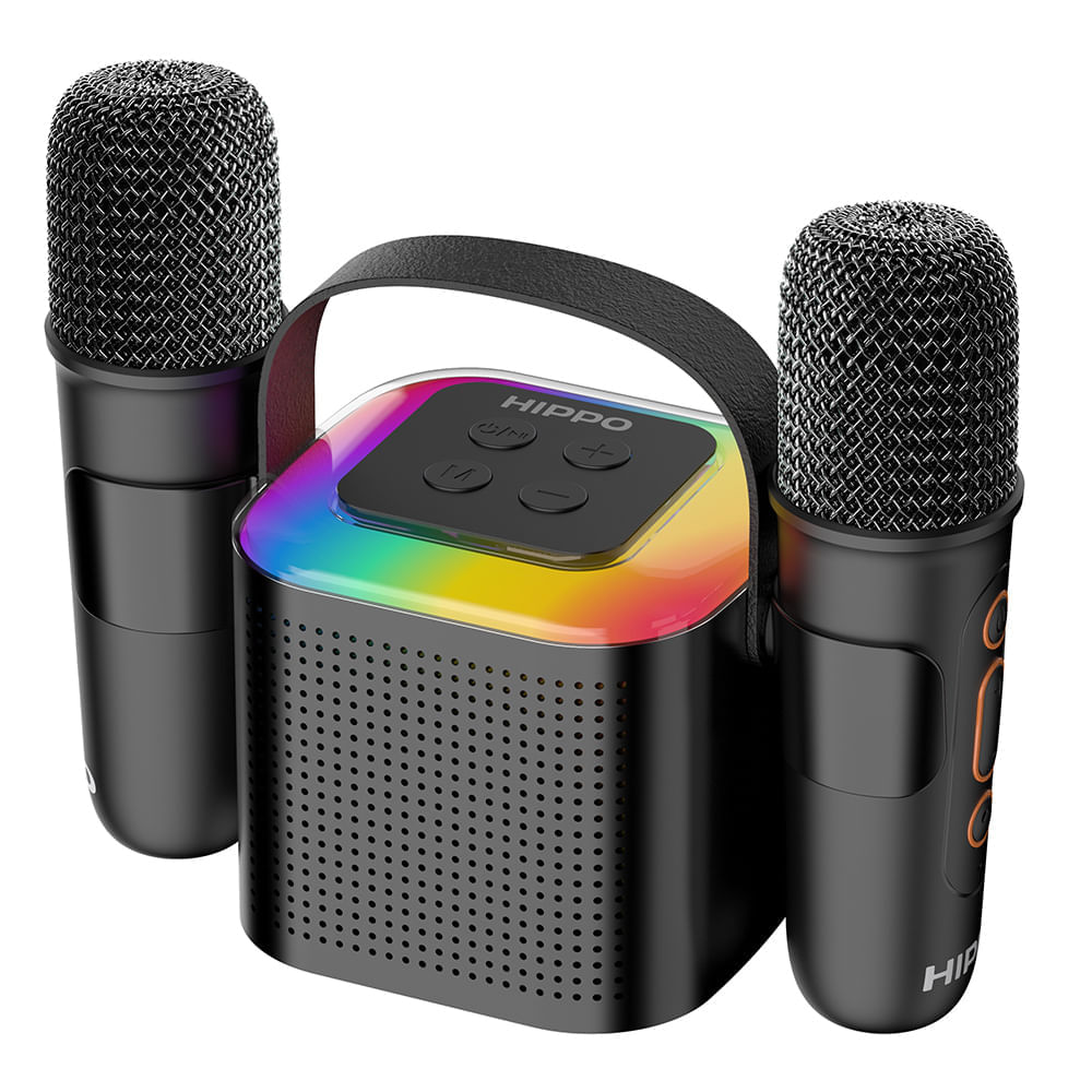 Parlante Kanji Karaoke Niños 2 Micrófonos Usb Bluetooth Lh