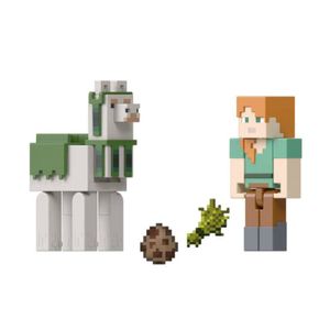 Figura Minecraft Core Craf Alex Y Llama