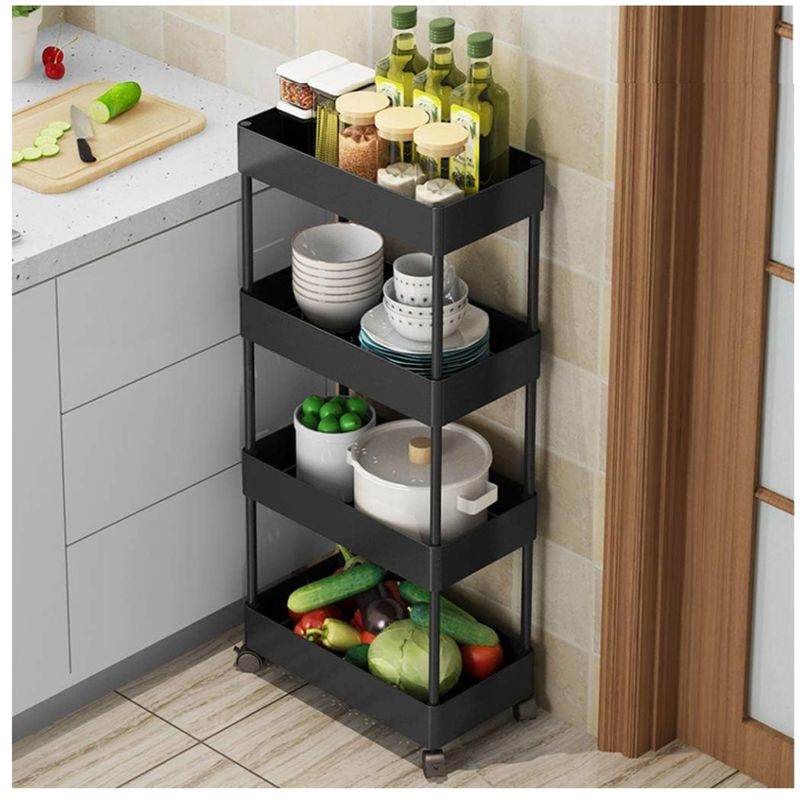 Estante Organizador Cocina Alacena Ahorrador de Espacio con Ruedas B 33N -  Real Plaza