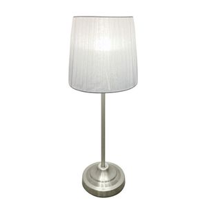 Lampara Mesa Blanca Dorada 57 cm