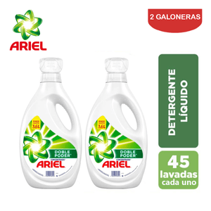 Detergente Líquido Concentrado Ariel 1.8 Litros Pack 2 Galoneras