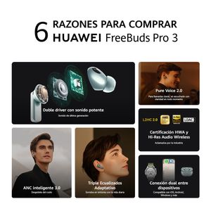 Audífonos Inalámbricos In-Ear HUAWEI FreeBuds Pro 3 Verde