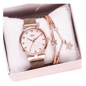 Set de Reloj + Pulsera de Lujo para mujer