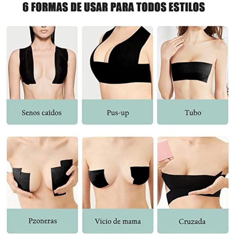 Brasier Sujetador Adhesivo Invisible Levanta Busto