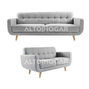 Juego de Sala 3 2 Lindsey Alto Hogar Gris