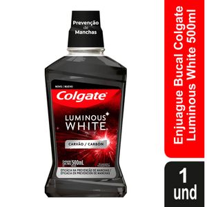 Enjuague COLGATE Luminous White Carbón 250ml