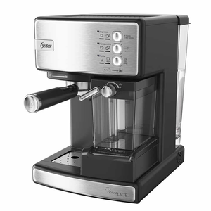 Cafetera automatica espresso plateada Oster PrimaLatte BVSTEM6603SS