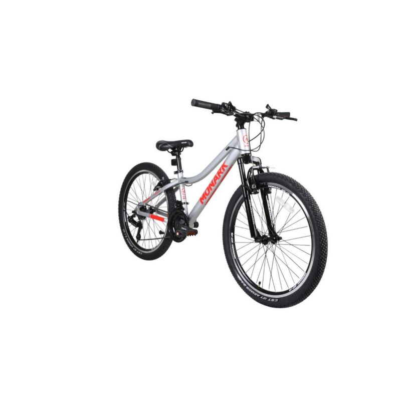 Bicicleta Para Hombre Monark Mkp Mirage Aro 24 Gris Y Rojo