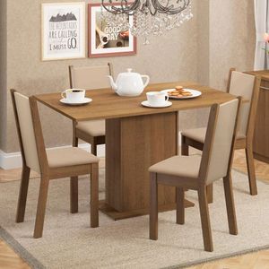 Juego de Comedor Madesa Talita Con 4 Sillas