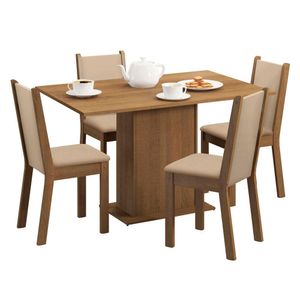 Juego de Comedor Madesa Talita Con 4 Sillas