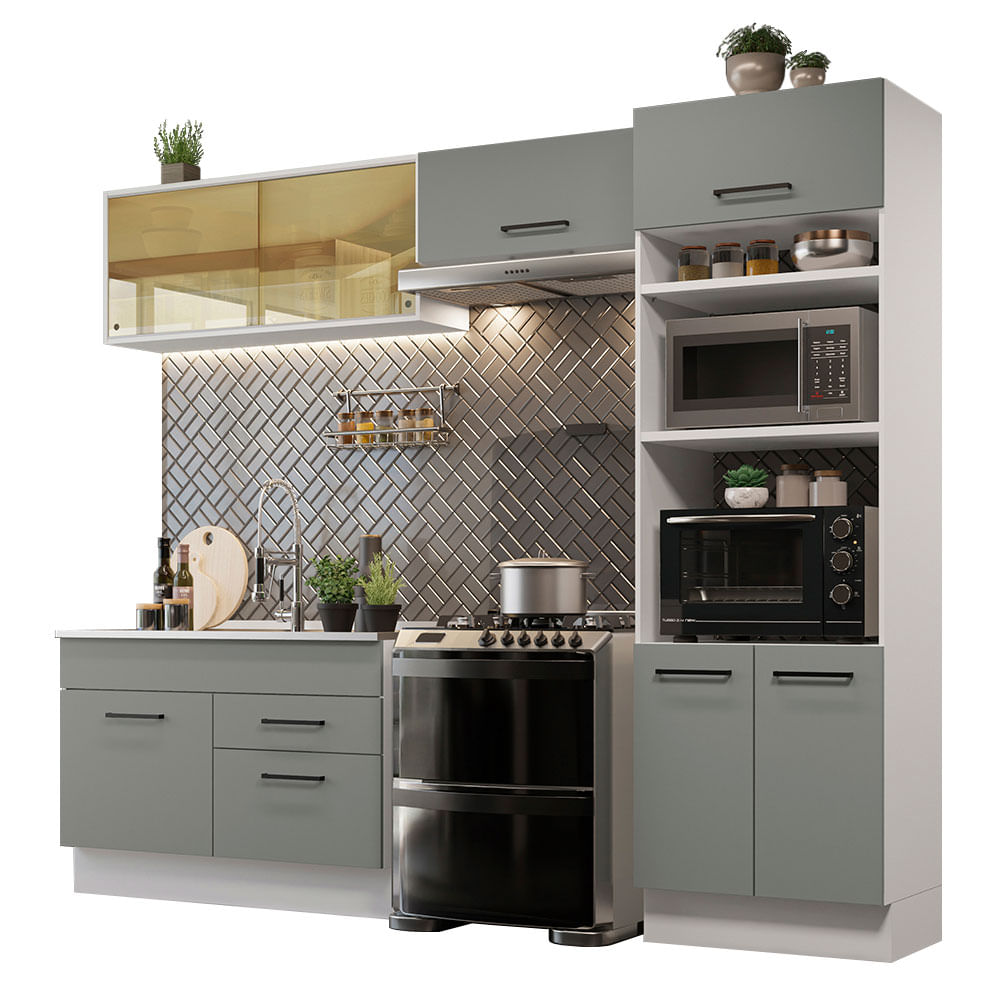 Ripley - Mueble de Cocina Integral Agata 270 cm - Con Encimera