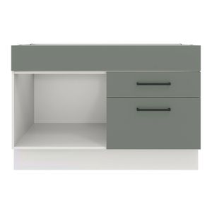 Armario fregadero Madesa Agata 1 puerta y 2 cajones (sin encimera ni fregadero)