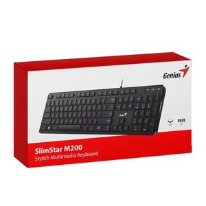 Teclado Genius Slimstar M 200 Usb Negro