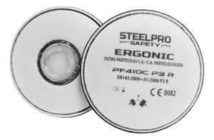 Ergonic Filtro F400R Steelpro P3 R Particulas Par (Tipo Cartucho) Pack X 6