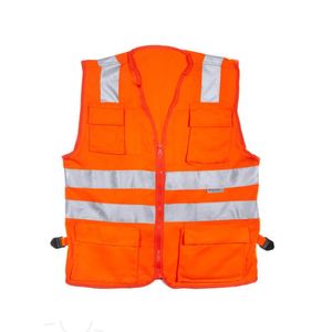 Chaleco Drill Tecnología Poliéster con Cinta 3M 8912 2" Naranja / Talla S