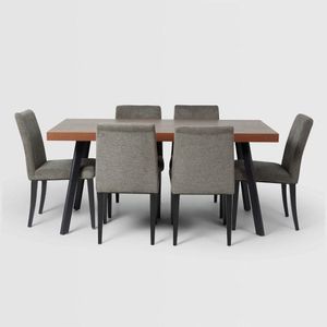 Juego  de  Comedor  Olivia  Grafito  6  Sillas