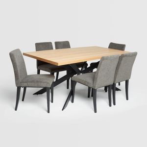 Juego  de  Comedor  Marcelo  Grafito  6  Sillas
