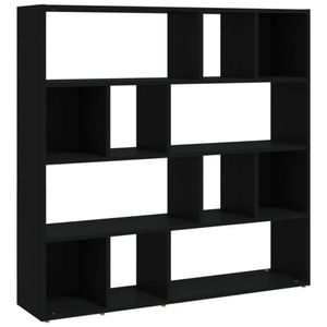 Estante Moderno Leopold Negro R&R MUEBLES