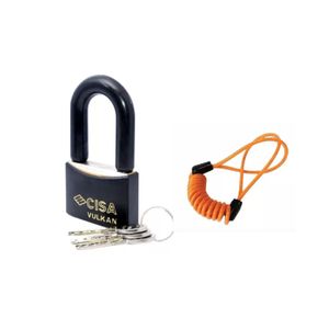 Candado Cisa Vulkan Motolock de 60 mm