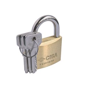 Candado Cisa Arco Latón de 50 mm M6